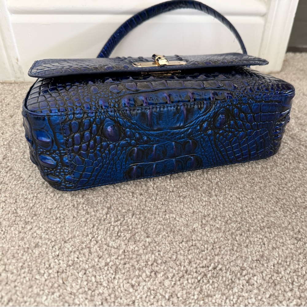 Brahmin Chain Shoulder/Crossbody Blue Bag - Picture 4 of 5